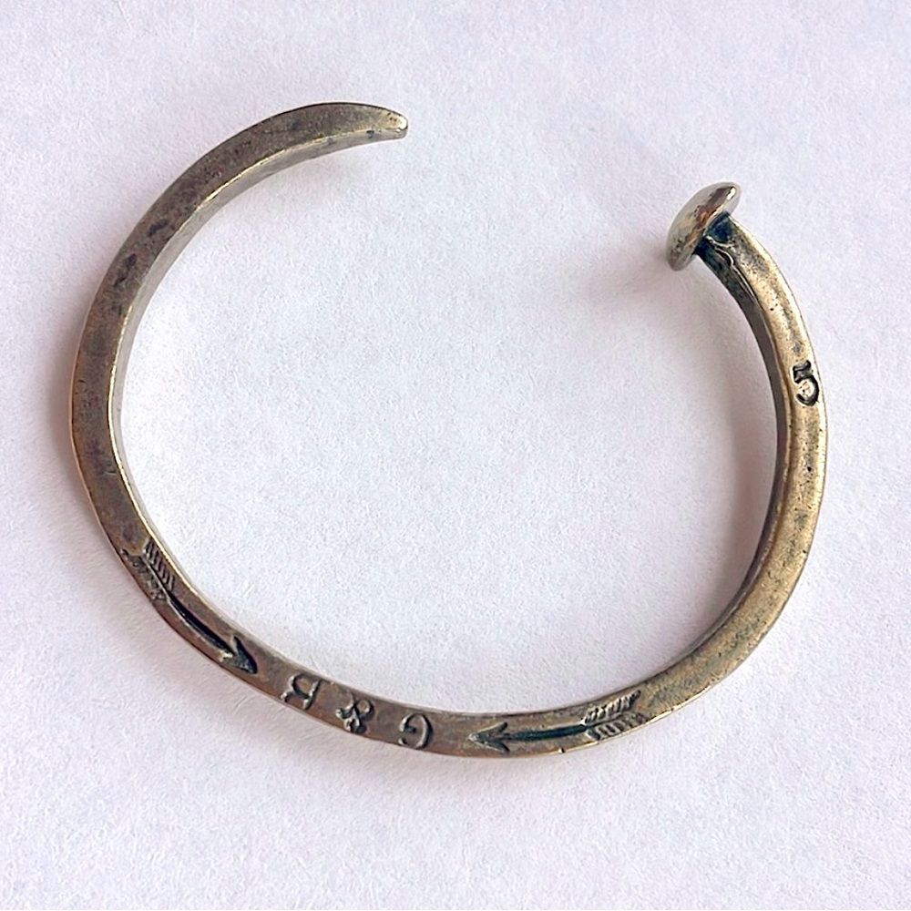 Giles and Brother- original skinny railroad spike cuff bracelet. One size